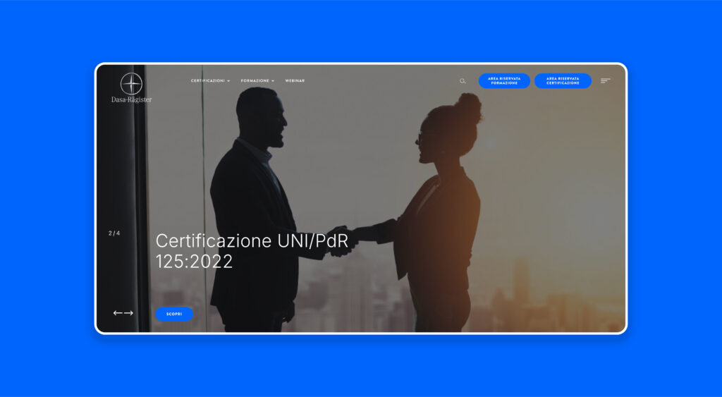 Dasa homepage sito web